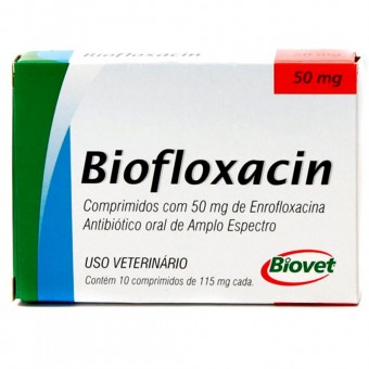 Biofloxacin 50mg - 10 Comp Biofloxacin 50mg - 10 Comp